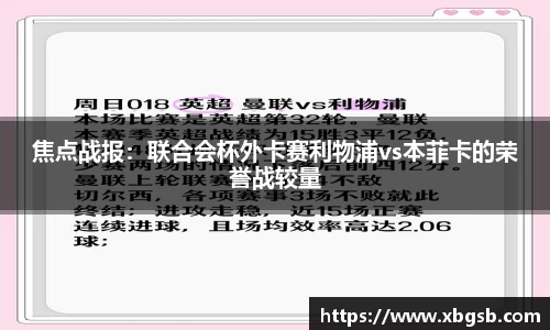 焦点战报：联合会杯外卡赛利物浦vs本菲卡的荣誉战较量